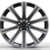19X8.0 WF Aftermarket Wheel ML0358 Gunmetal Machine Face 5X112/66.45, ET 43 mm