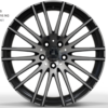 18X8.0 WF Aftermarket Wheel ML0388 Black Machine Face 5X112/66.45, ET 38 mm