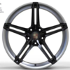 21X9.5 WF Aftermarket Wheel ML0073-7 Black , Silver 5X130/71.56, ET 61 mm
