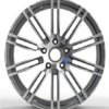 21X10 WF Aftermarket Wheel LH075 Black Machine Face 5X130/71.56, ET 50 mm