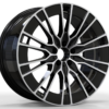 20X8.5 WF Aftermarket Wheel ML0459-3 Black Machine Face 5X112/66.45, ET 36 mm