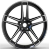20X10 WF Aftermarket Wheel ML0122-1 Black Machine Face 5X112/66.5, ET 19 mm