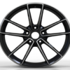 20X8.5 WF Aftermarket Wheel ML0185 Black Machine Face 5X130/71.56, ET 45 mm