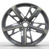 21X9.5 WF Aftermarket Wheel ML0222 Gunmetal Machine Face 5X130/71.56, ET 61 mm