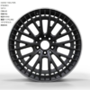 20X8.5 WF Aftermarket Wheel ML0494-2 Matt Black Machine Lip 5X112/66.45, ET 36 mm