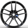 20X10 WF Aftermarket Wheel ML0283-1 Black Machine Face 5X112/66.5, ET 19 mm