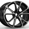 21X9.0 WF Aftermarket Wheel ML0472 Black Machine Face 5X120/62.5, ET 38 mm