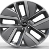 21X9.0 WF Aftermarket Wheel ML0418-1 Gunmetal Machine Face 5X120/62.5, ET 45.5 mm