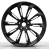 19X8.5 WF Aftermarket Wheel ML0158-1 Matt Black 5X114.3/64.1, ET 35 mm