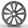 19X8.5 WF Aftermarket Wheel ML8067-2 Black Machine Face 5X112/66.45, ET 30 mm