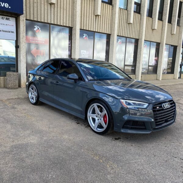 Audi S3 8V with 19×8.5-inch Rotiform WGR