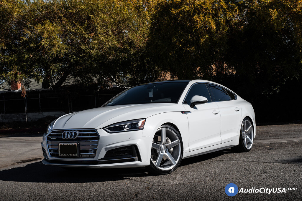Audi A5 B9 with 20×8.5 and 20×10-inch Niche Milan M135