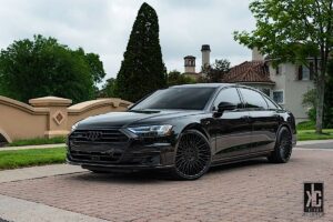 Audi A8 with 22×9 and 22×10.5-inch Forgiato TEC S3