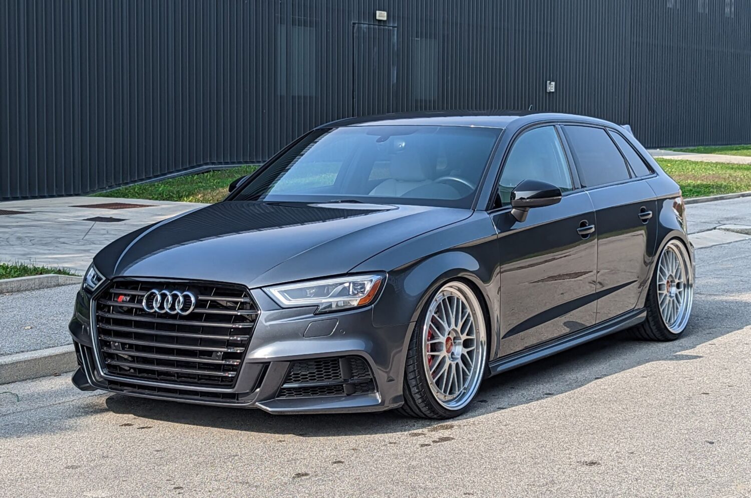 Audi S3 8V with 20×9-inch BBS LM
