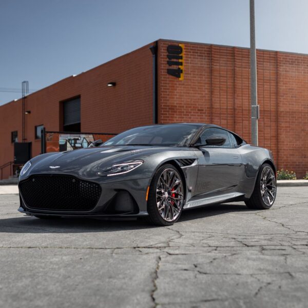 Aston Martin DBS with 22×9 and 22×11-inch HRE P200