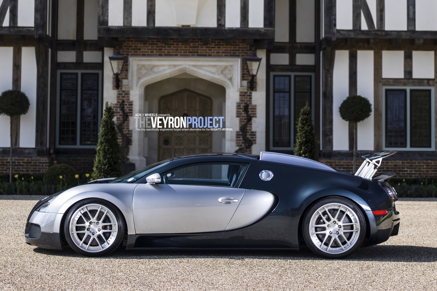 Bugatti Veyron with 20×10.5 and 20×12.5-inch ADV.1 ADV6.0 TRACK SPEC SL
