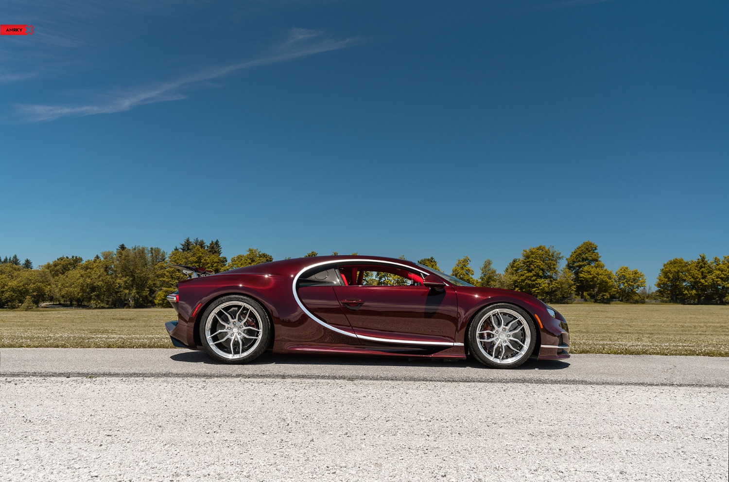 Bugatti Chiron with 20×10.5 and 21×13-inch ANRKY AN11
