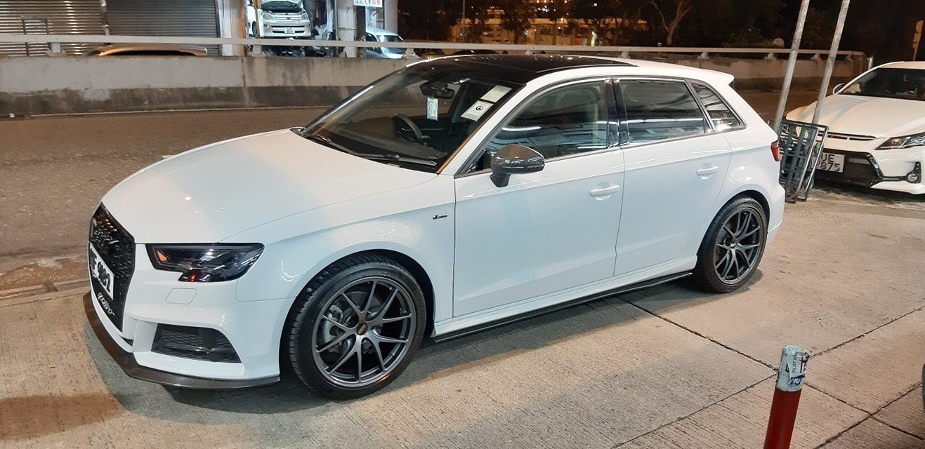 Audi A3 8V with 18×8-inch BBS RI-A
