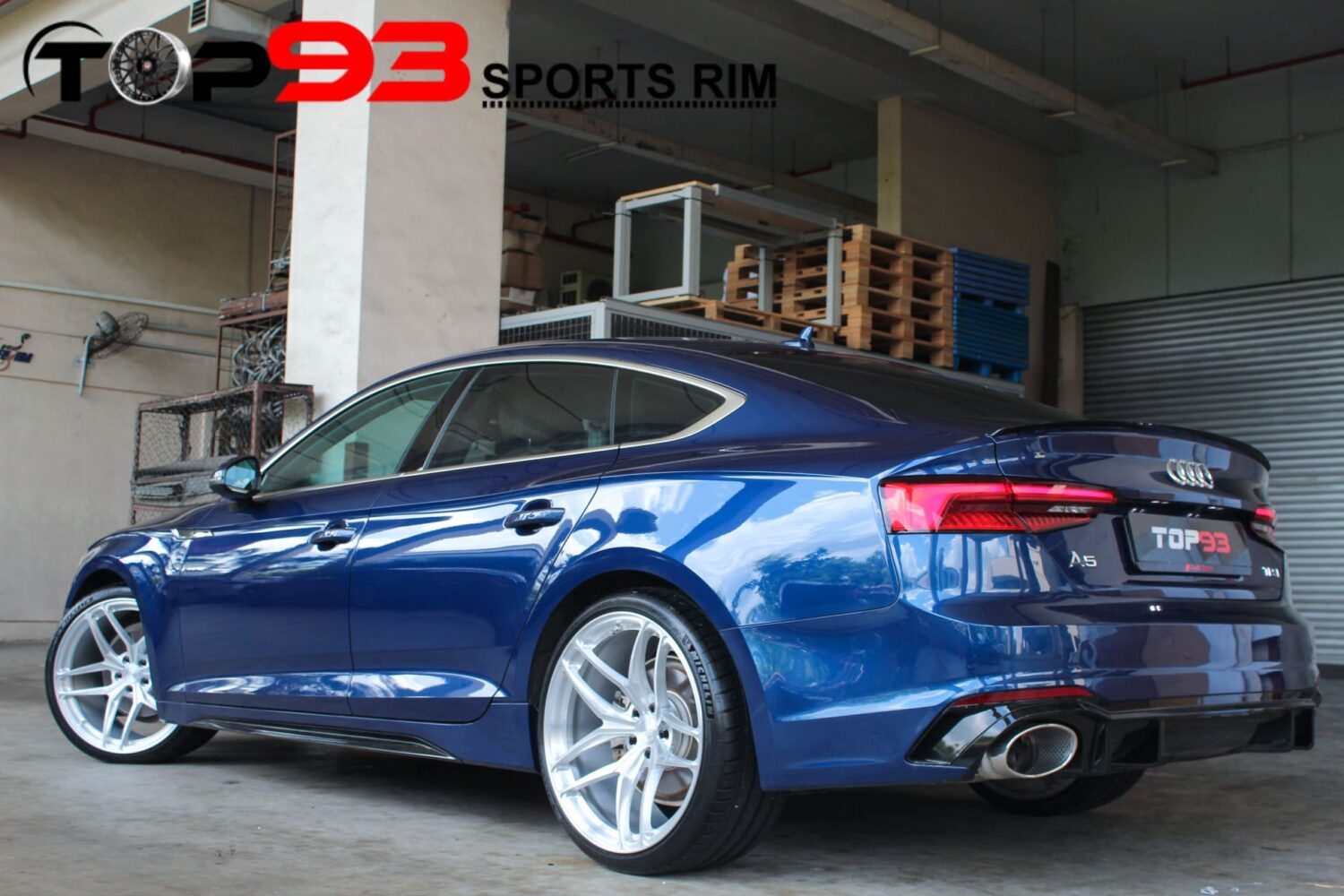 Audi A5 B9 with 20×10-inch BC Forged RZ22