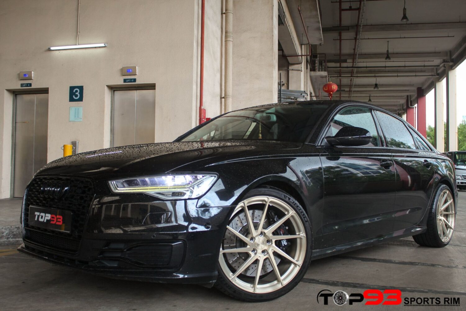 Audi A6 C7 with 20×9 and 20×10-inch BC Forged EH171
