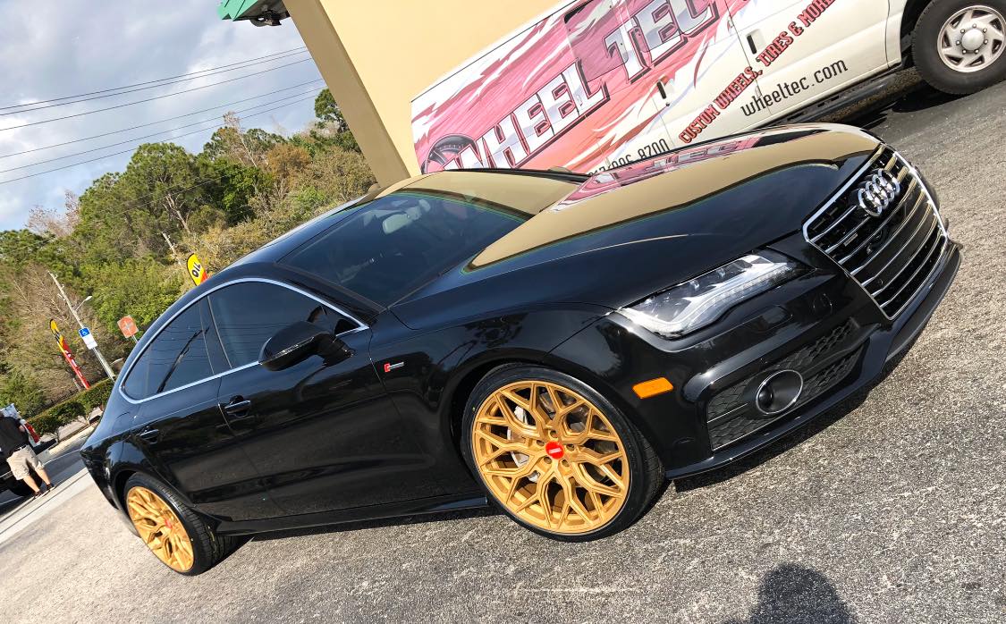 Audi A7 C7 with 20×10.5-inch Vossen HF-2
