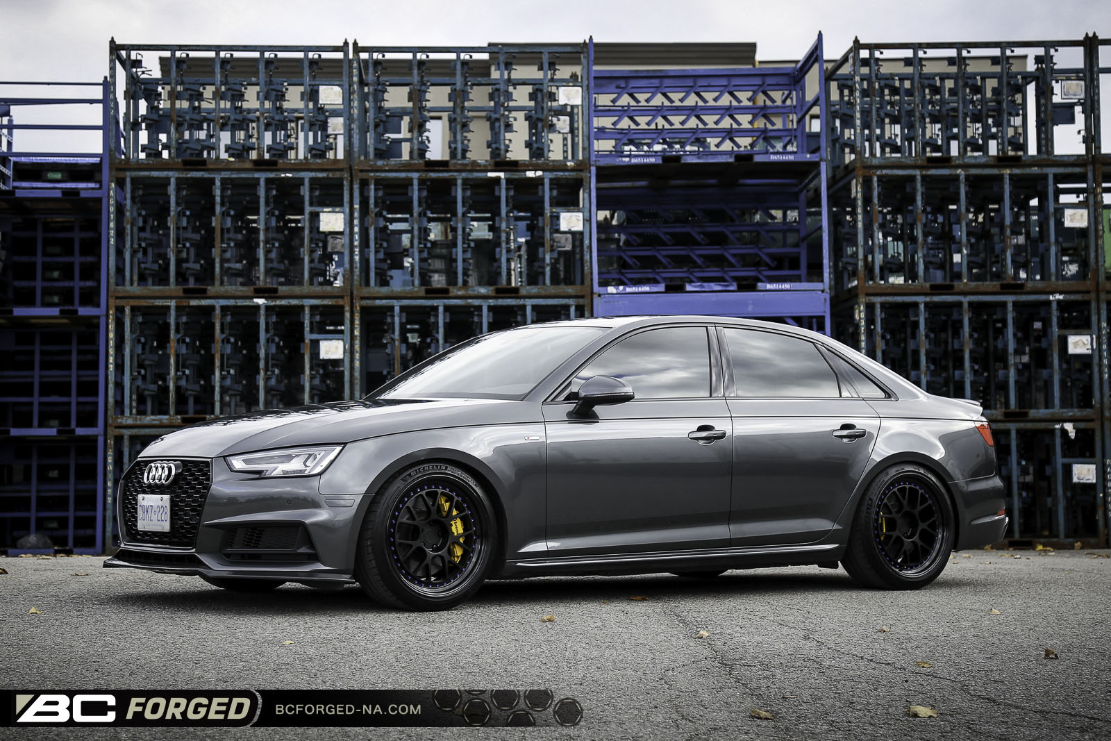 Audi A4 B9 with 19×9.5-inch BC Forged MLE72