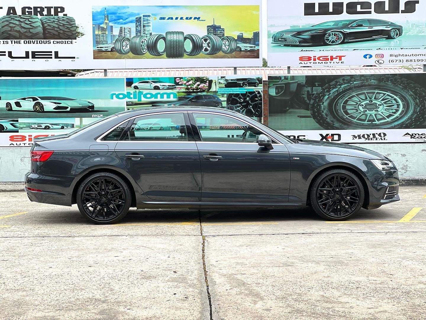 Audi A4 B9 with 19-inch Vossen HF-7
