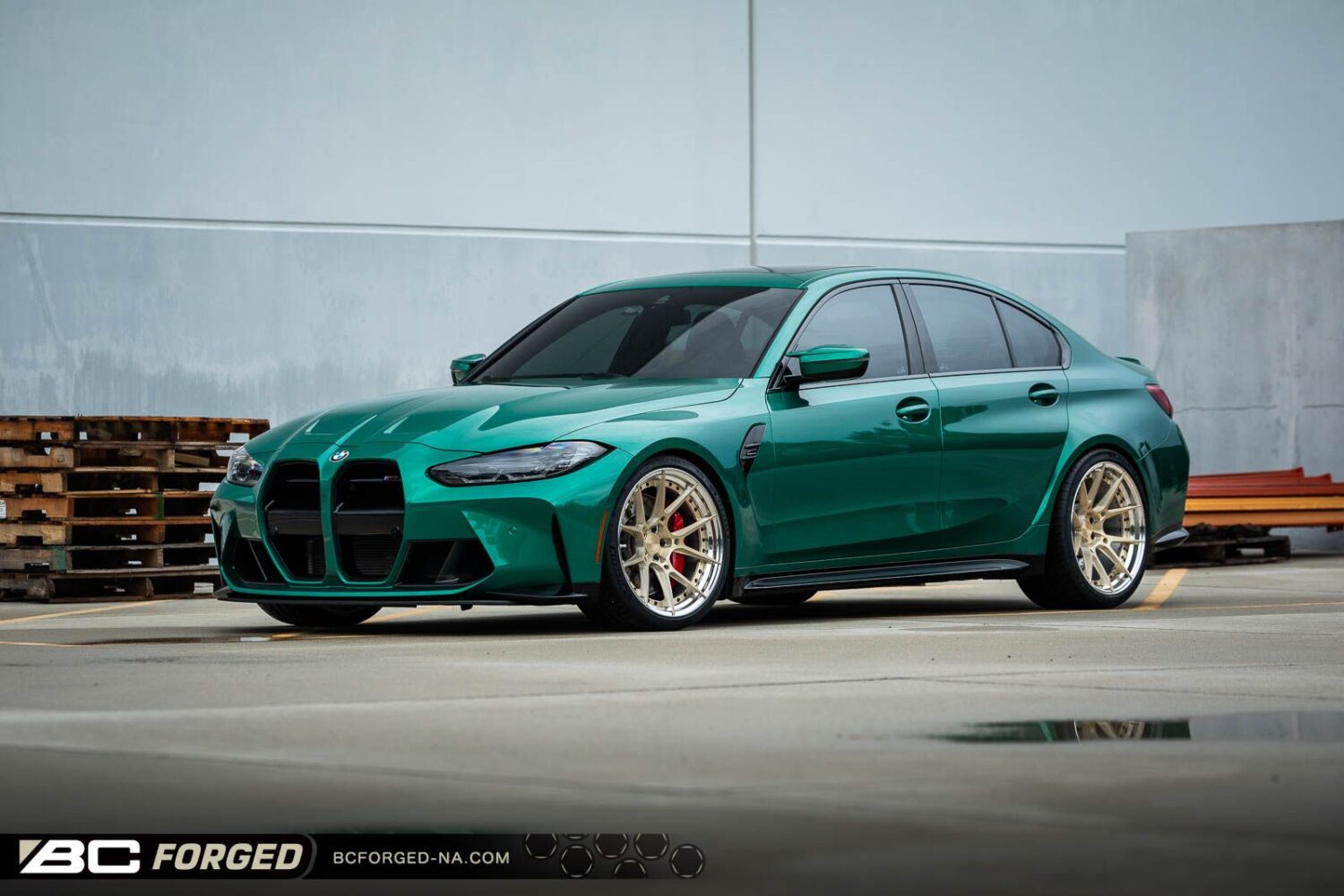 BMW M3 G80 with 20×10 and 20×11-inch BC Forged HCA165S
