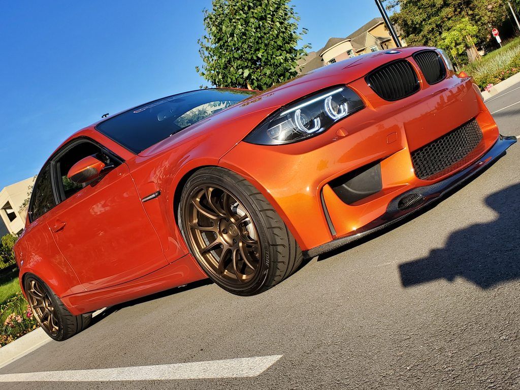 BMW 1M with 19×9.5 and 19×10.5-inch Rays Volk ZE40
