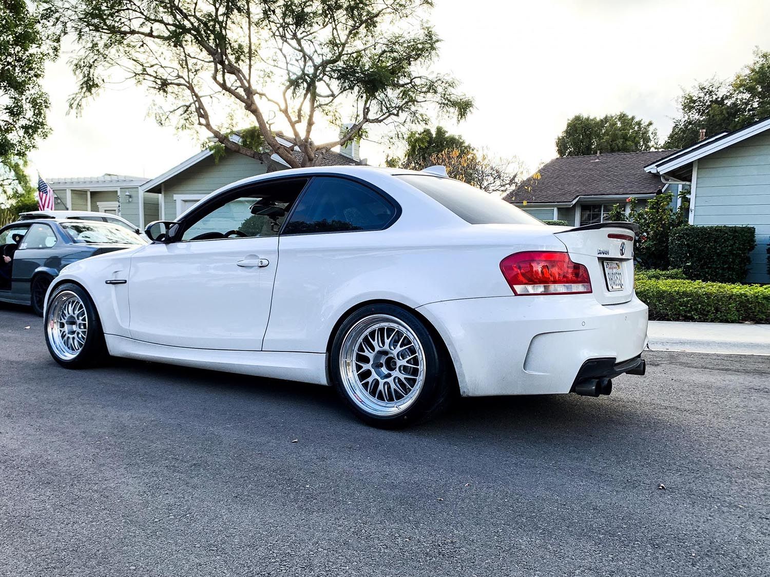 BMW 1M with 18×10.5-inch BBS E88
