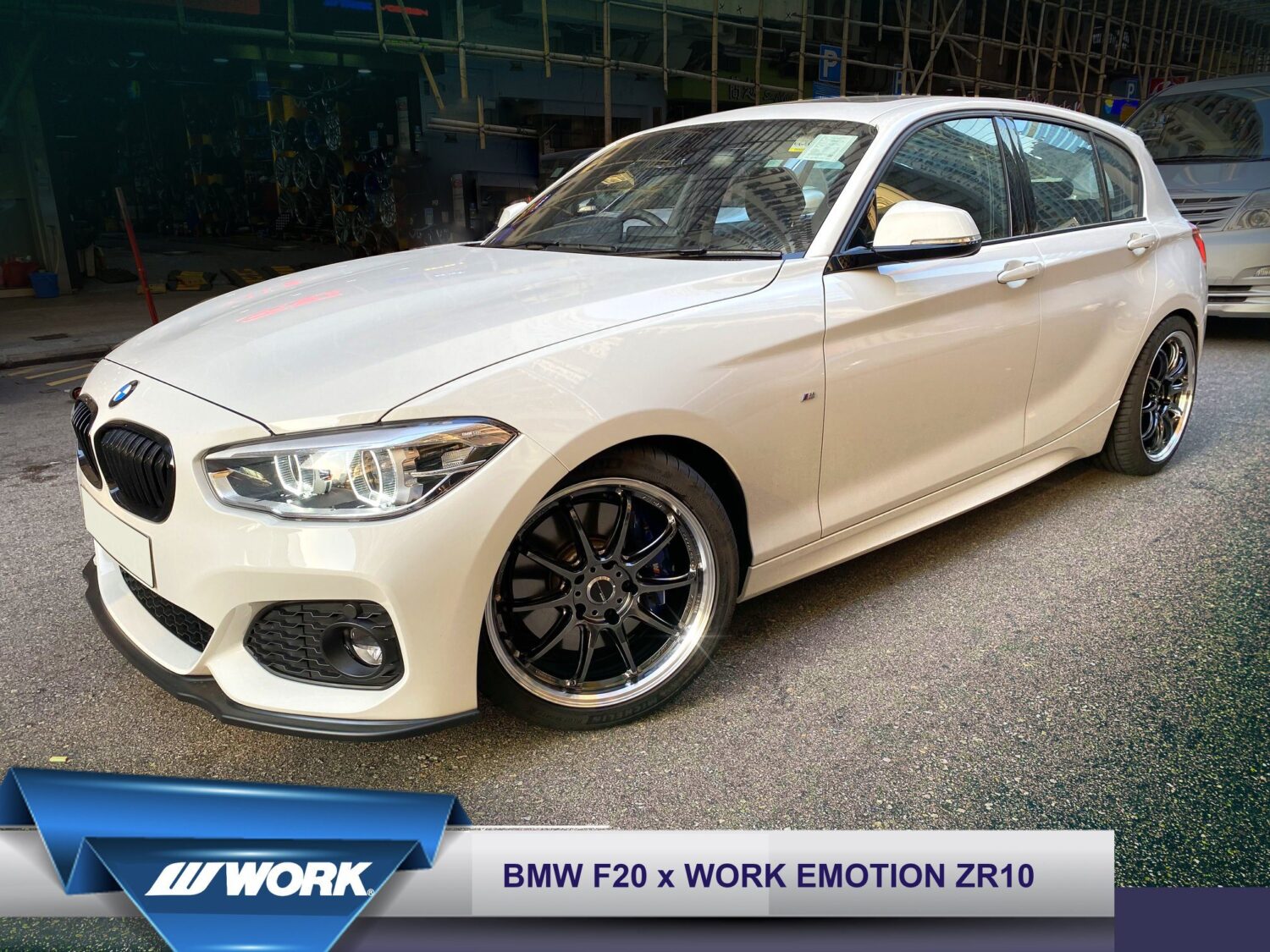 BMW 1 series F20 with 18-inch Work Emotion ZR10
