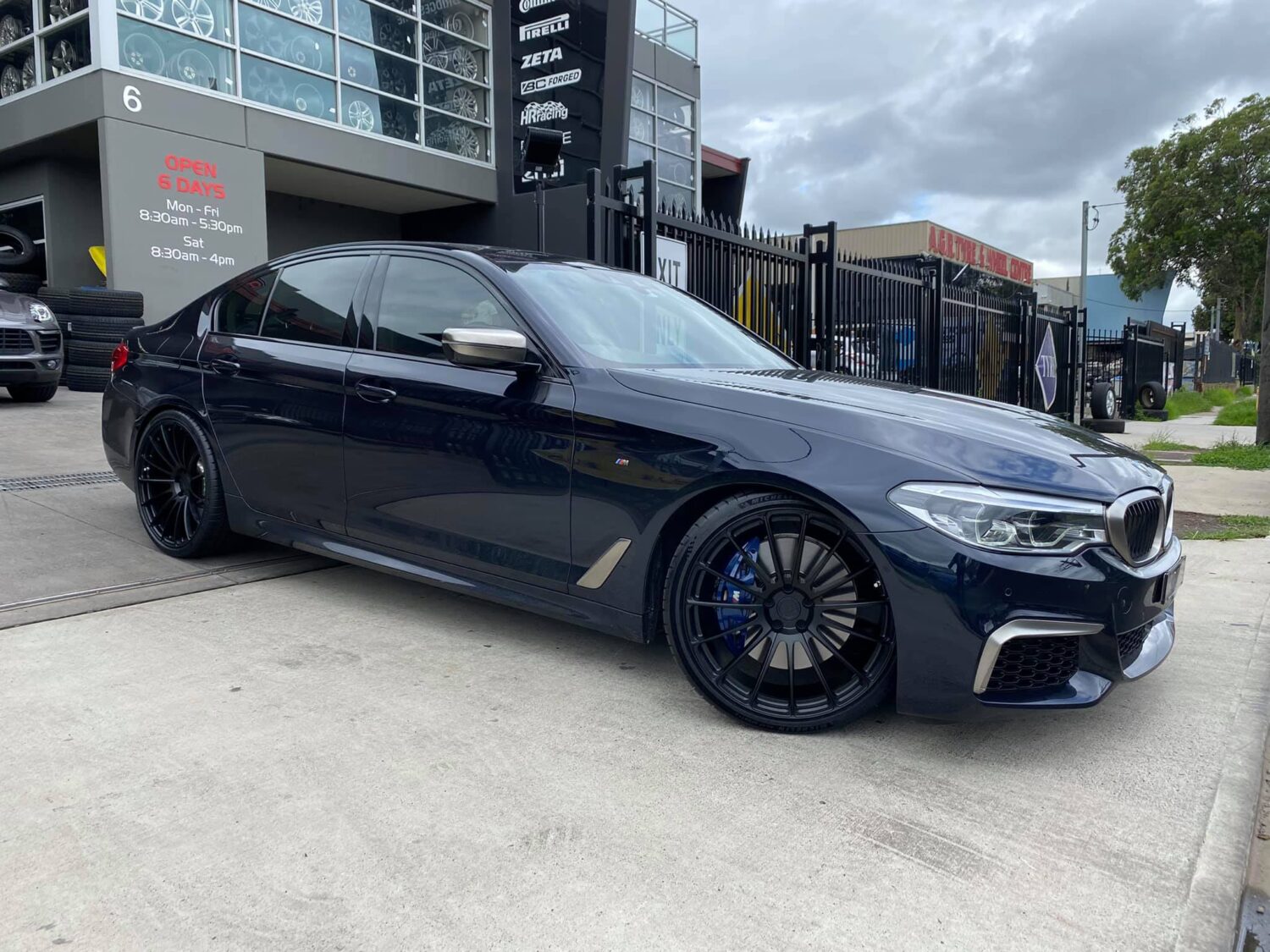 BMW 5 Series G30 with 21-inch BC Forged RZ15
