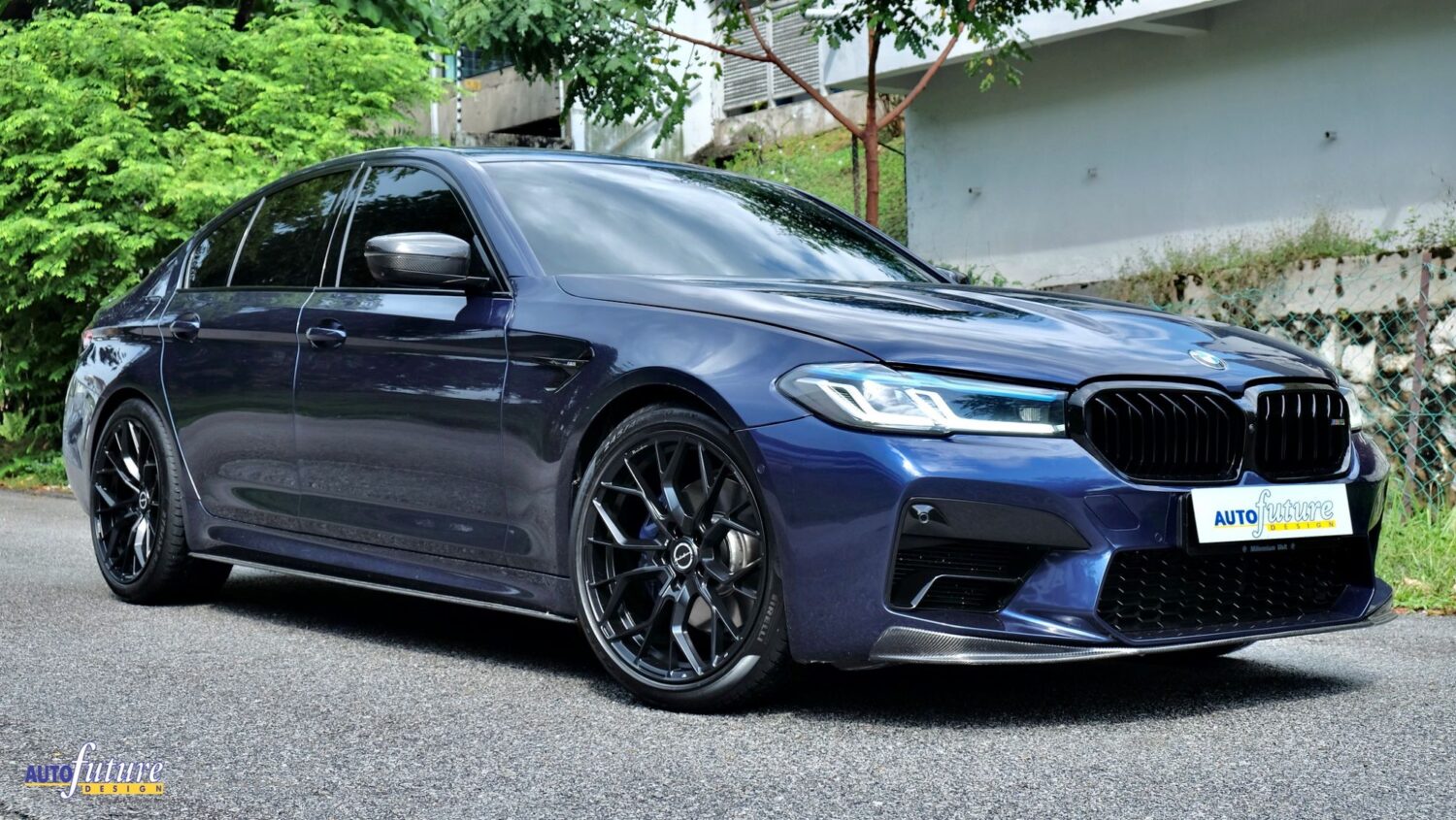 BMW 5 Series G30 with 20×9 and 20×10-inch Brixton Forged RF10
