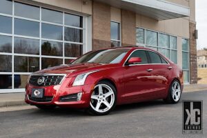 Cadillac ATS with 18×8.5 and 18×9.5-inch TSW Ascent