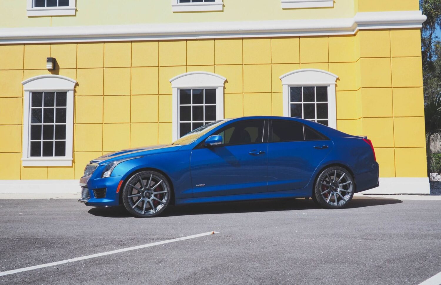 Cadillac ATS with 19×9 and 19×10-inch Forgestar CF10