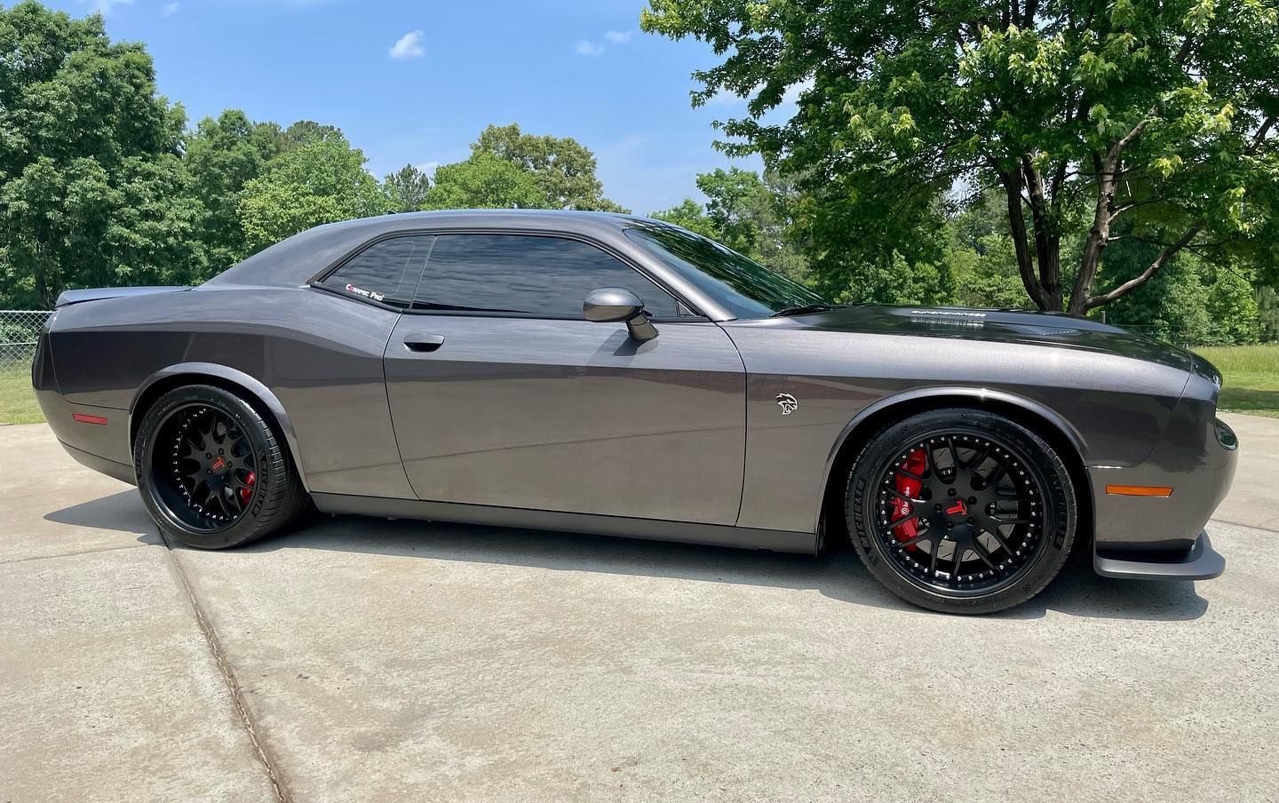 Dodge Challenger with 20×10 and 20×12-inch Triumph Forged SX7.EX
