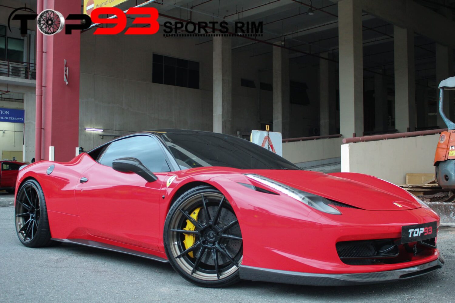 Ferrari 458 with 21×9 and 22×12.5-inch BC Forged HCA382
