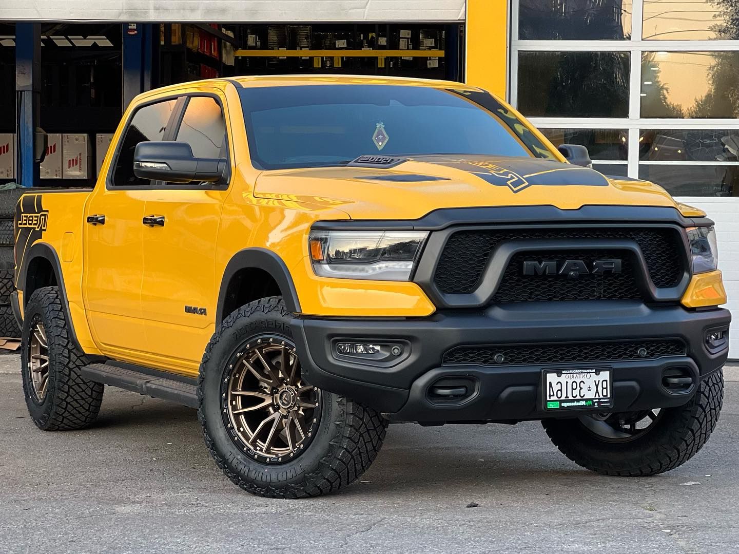 Dodge Ram with 20×10-inch Fuel Off-Road Rebel 6 D681
