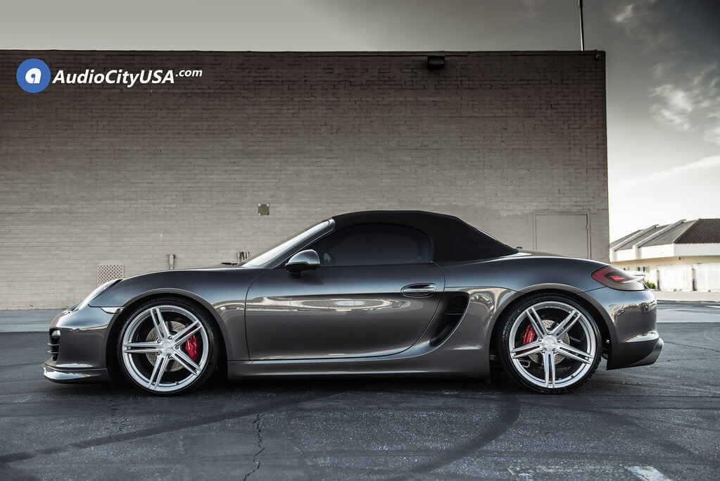 Porsche Boxster with 20×9 and 20×11-inch Stance SF08