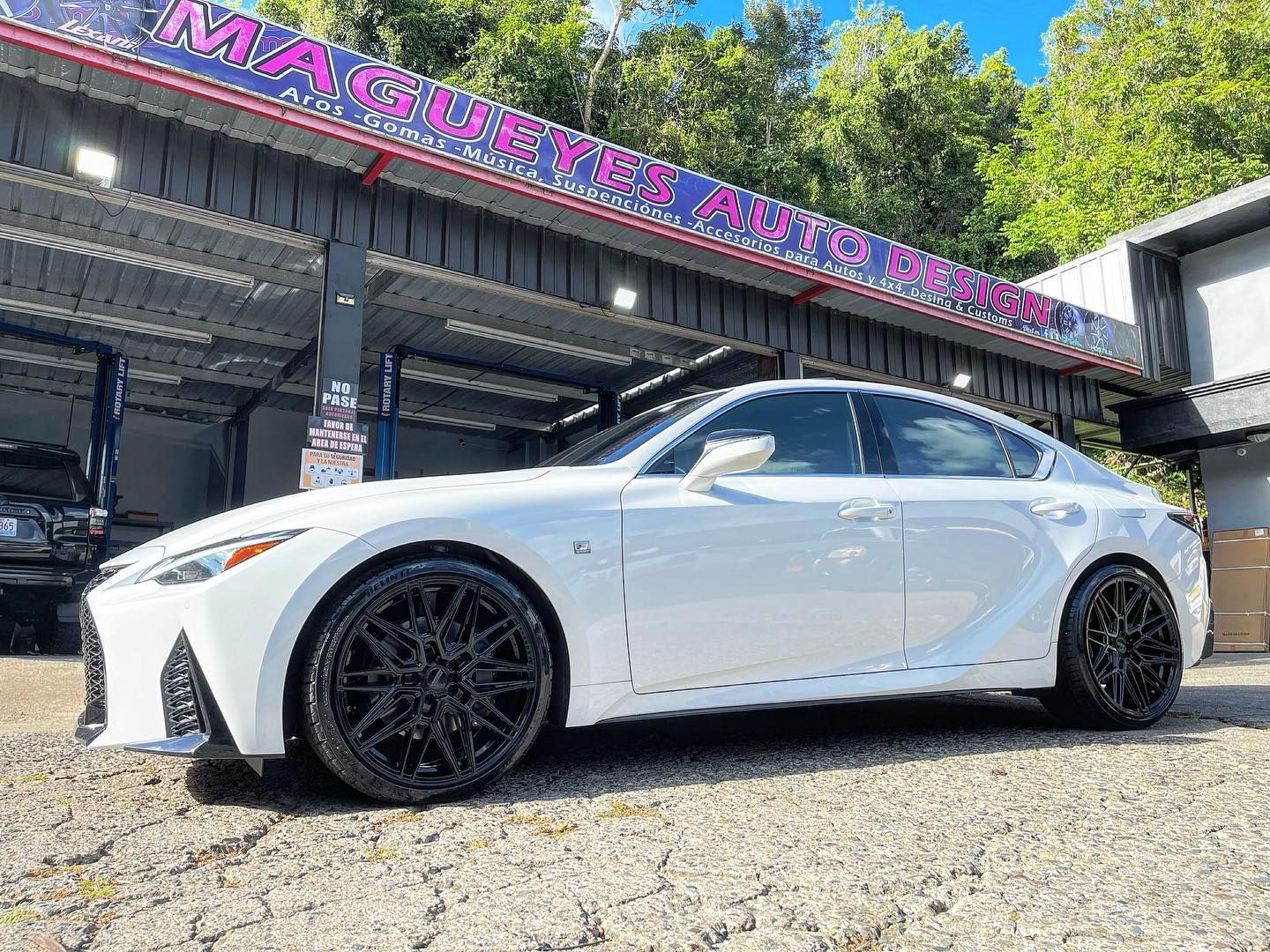 Lexus IS XE40 with 20×9 and 20×10.5-inch Vossen HF-7