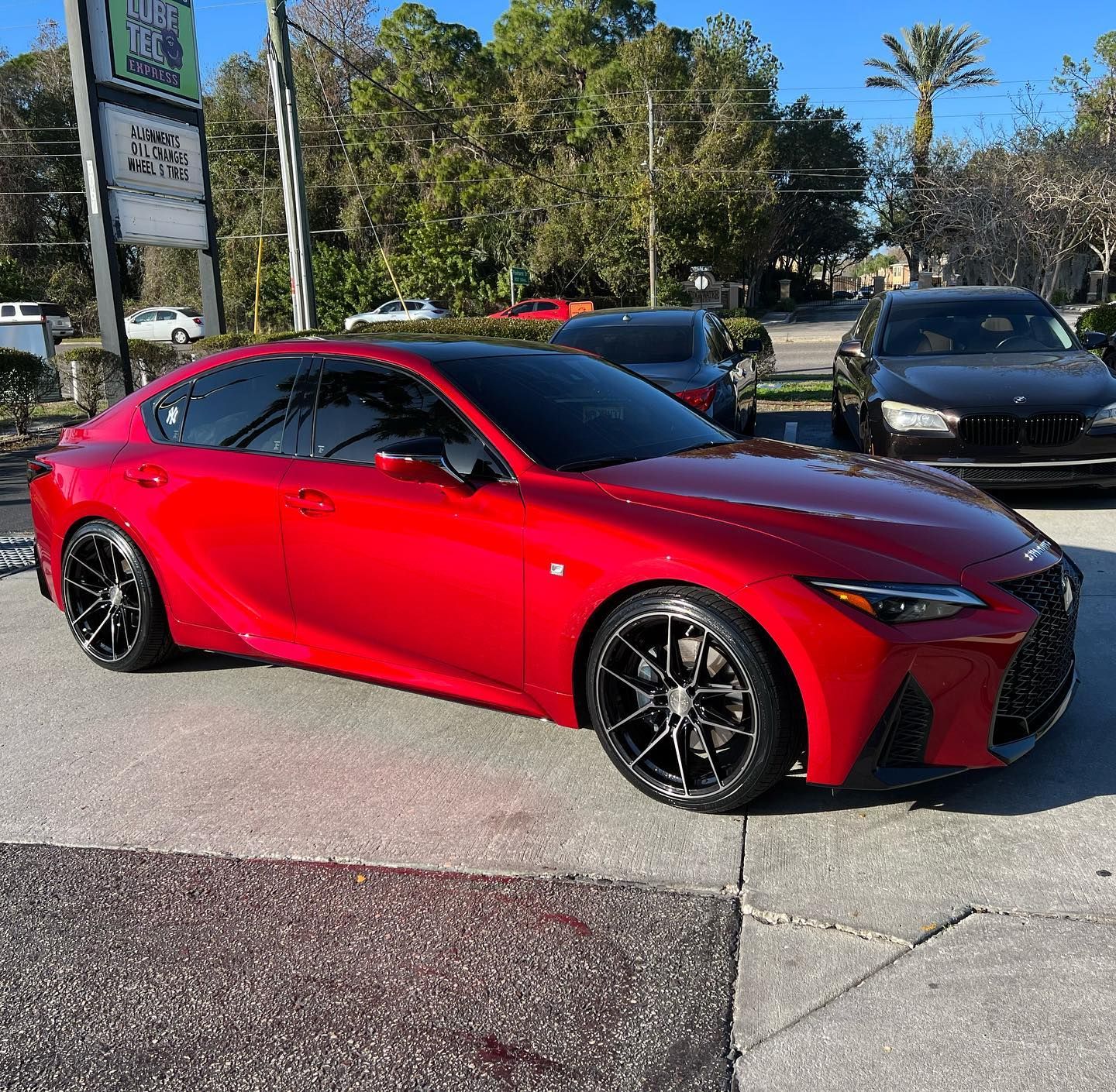 Lexus IS XE40 with 19×8.5 and 19×9.5-inch Vertini RFS1.8