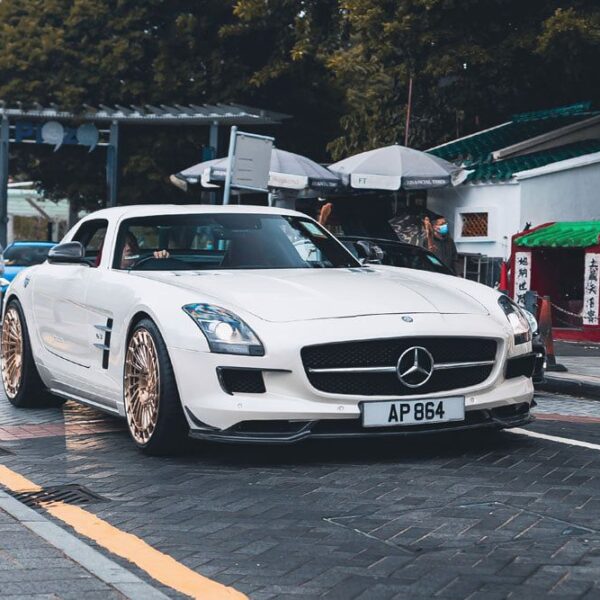 Mercedes-Benz SLS with 20×9 and 21×12-inch Avant Garde SRX07