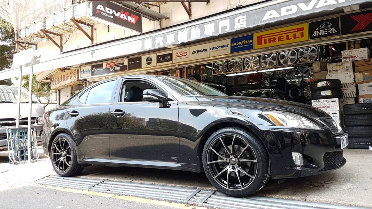 Lexus IS250 Black WedsSport SA-10R | Wheel Front