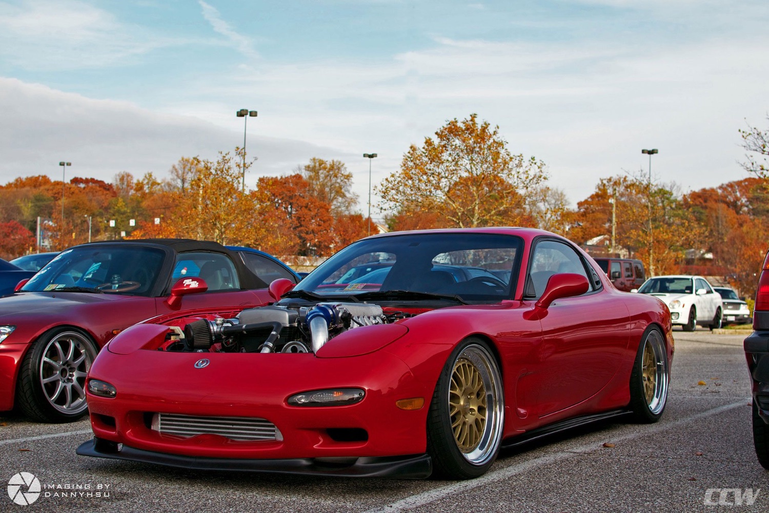 Mazda RX-7 with 19-inch CCW LM20