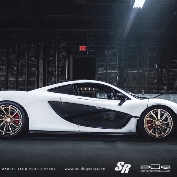 McLaren P1 with 19×9.5 and 20×12-inch PUR LX15