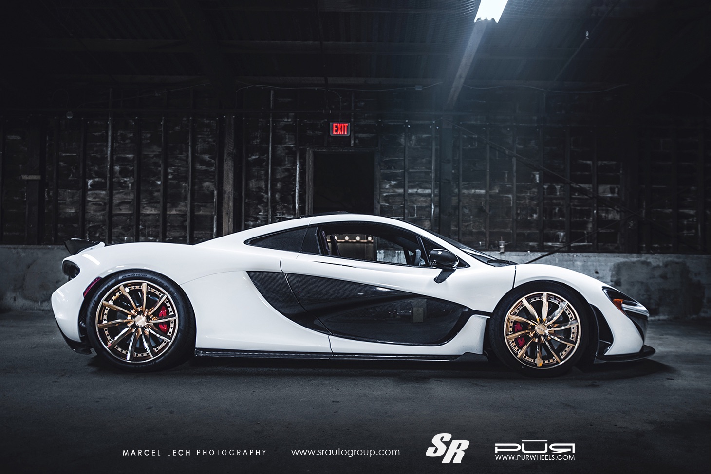 McLaren P1 with 19×9.5 and 20×12-inch PUR LX15