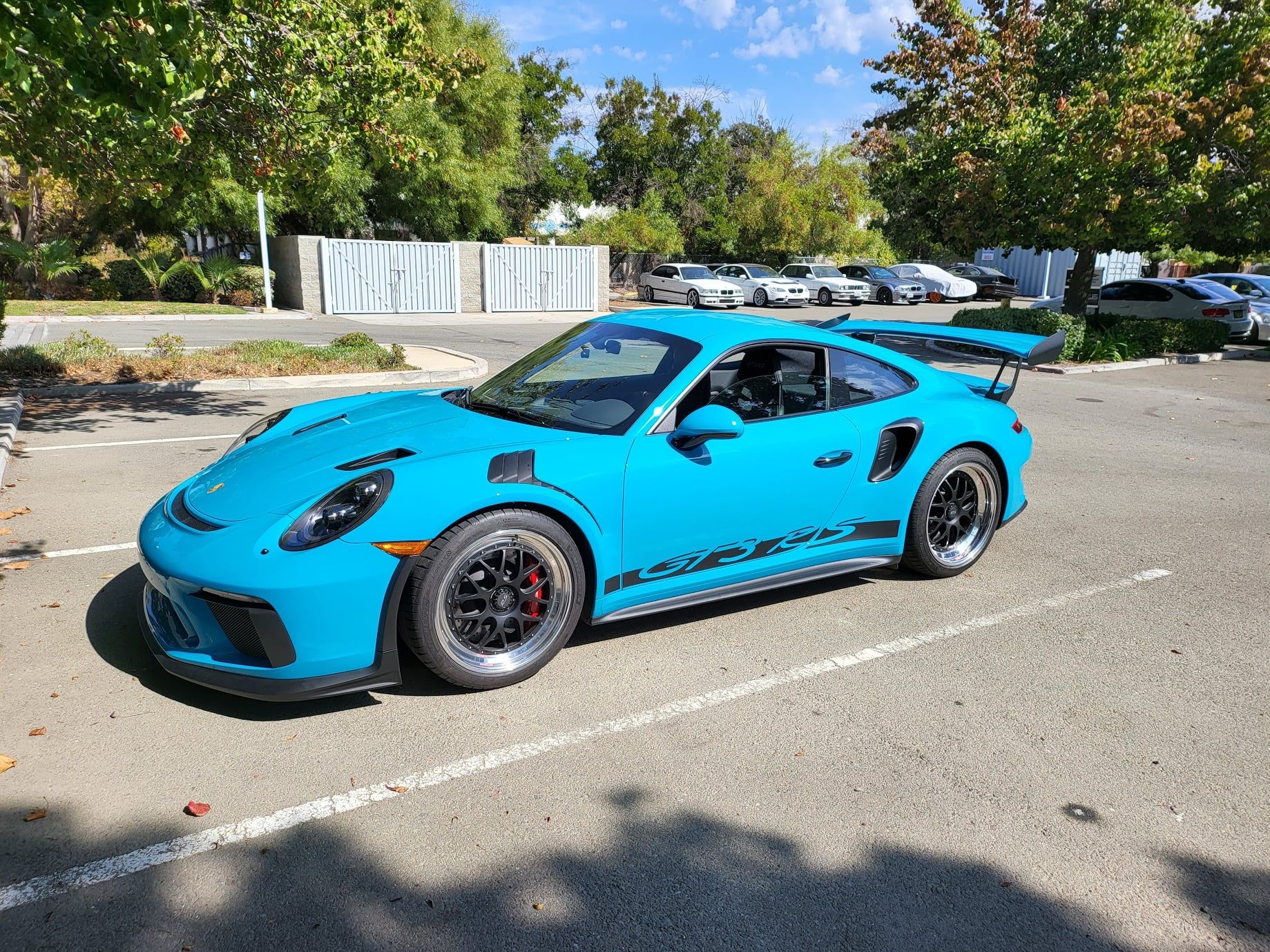 Porsche 911 GT3 RS 991 with 19×10 and 19×13-inch BBS E07