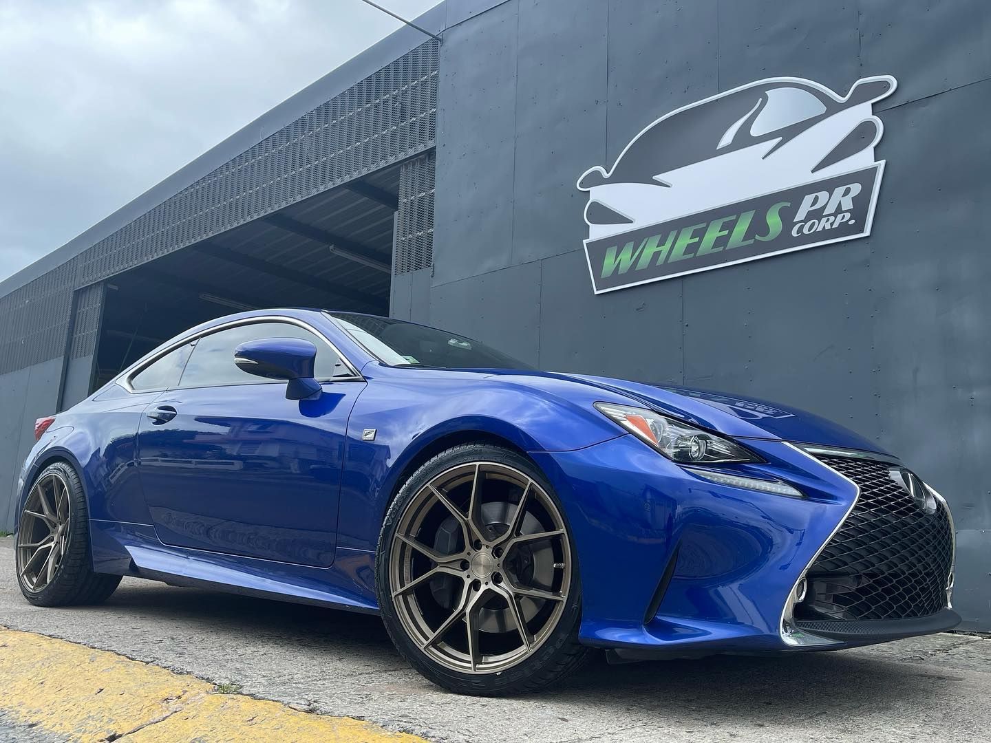 Lexus RC with 20×9 and 20×10.5-inch Stance SF07