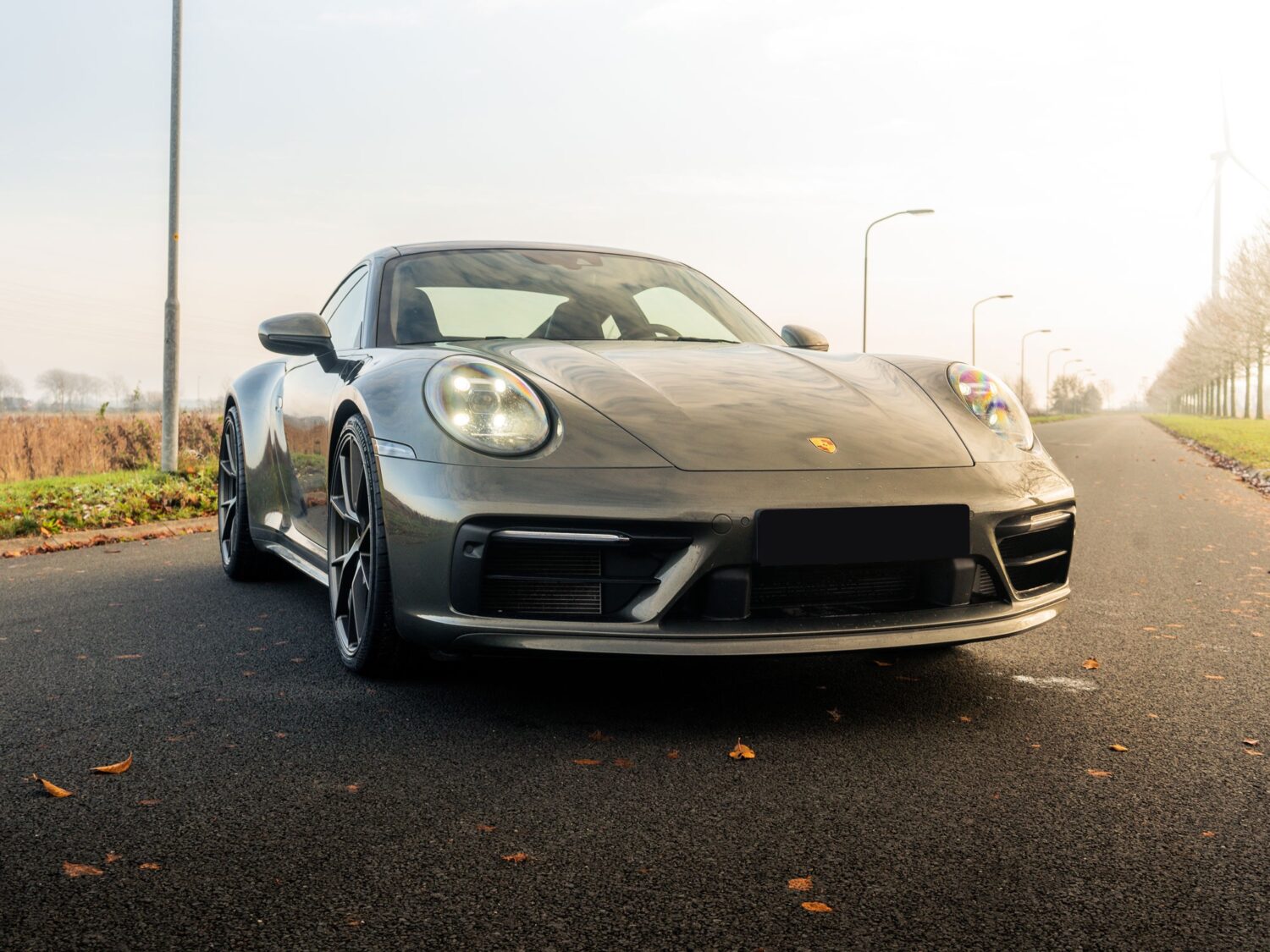 Porsche 911 Carrera 992 with 21×9 and 22×11.5-inch Korbach Forged PS9