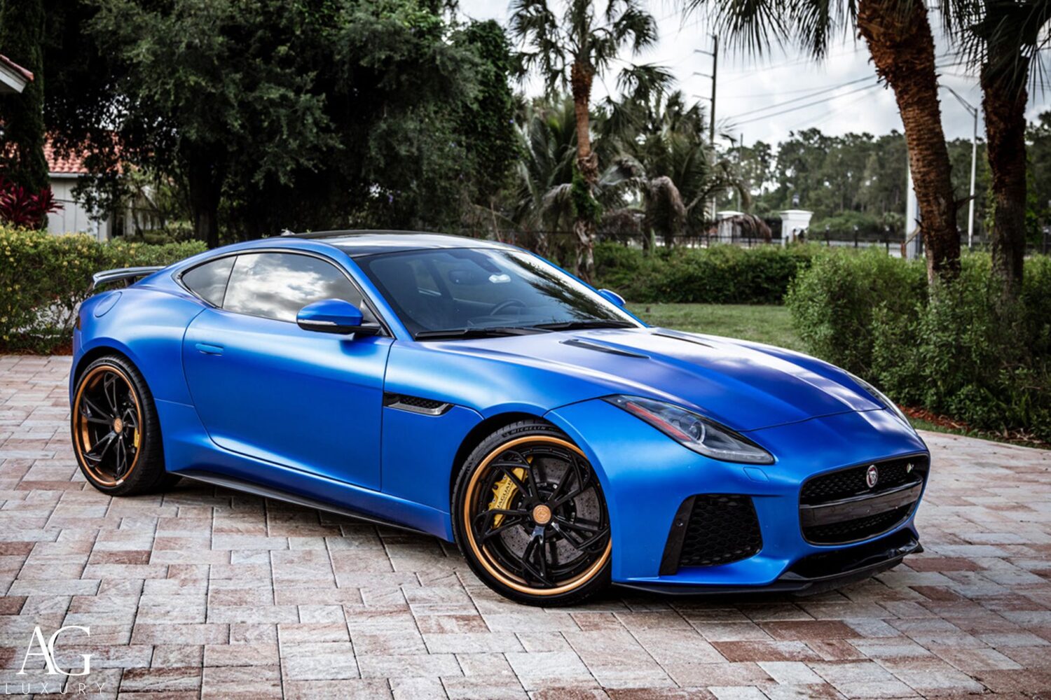 Jaguar F-Type with 21×9 and 21×11-inch AG Luxury AGL47 SPEC 3